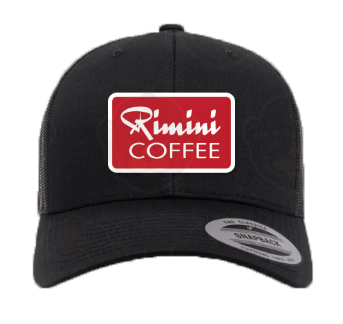 Trucker Hat Black with Rimini Coffee Patch
