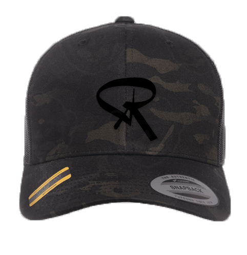 Trucker Hat Camo with Embroidered R