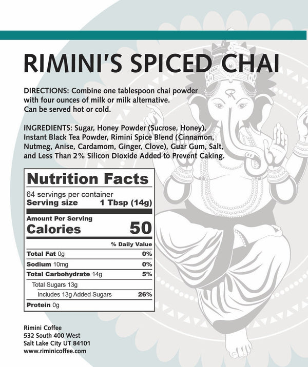 Rimini's Spiced Chai Tin