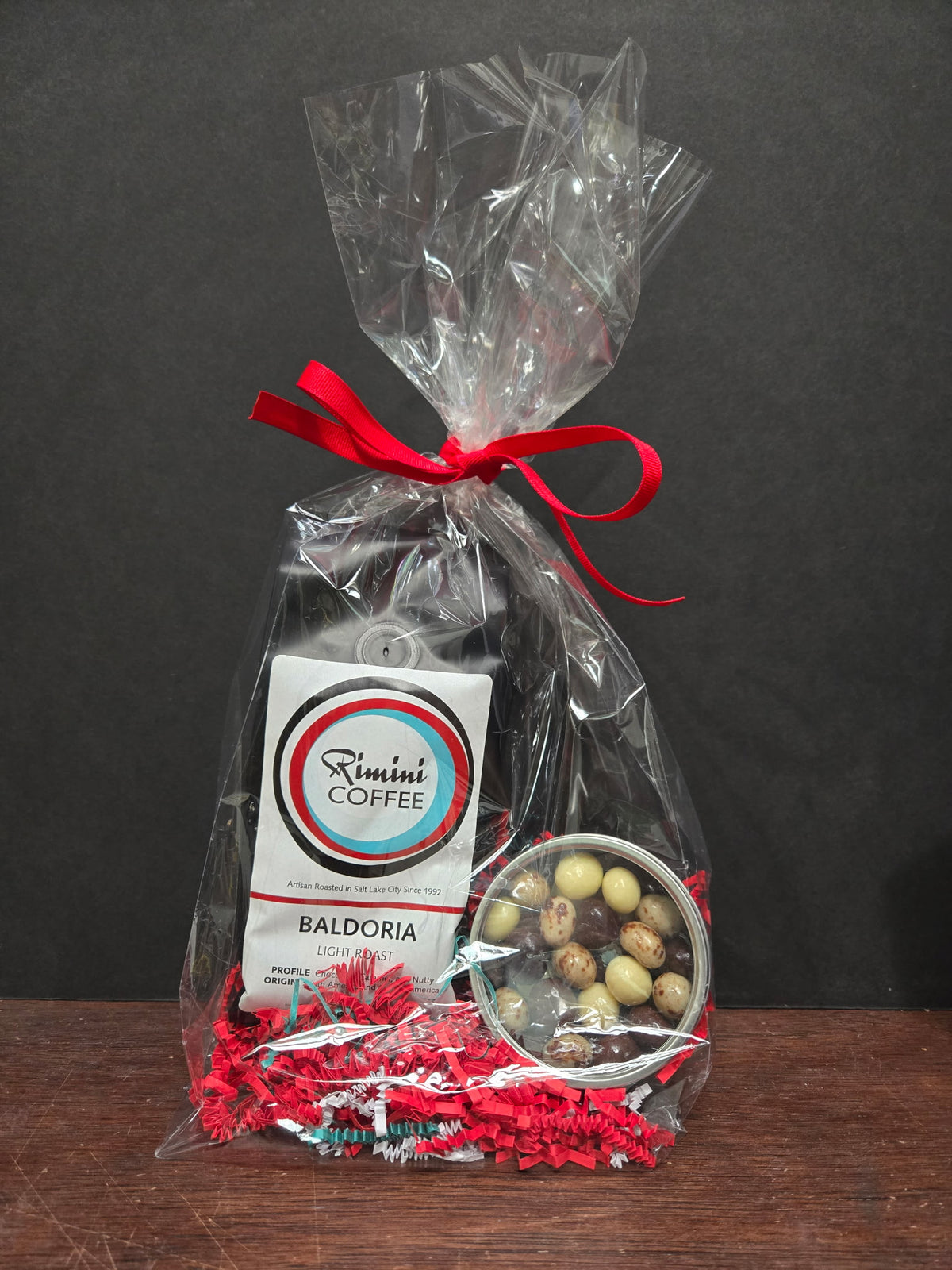 Rimini Signature Blend and Tin of Chocolate Covered Espresso Beans