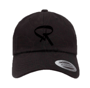 Dad Hat Black with Embroidered R