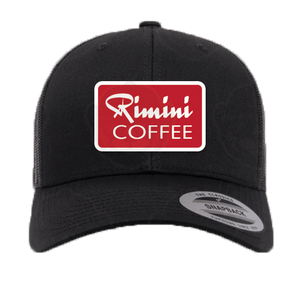Trucker Hat Black with Rimini Coffee Patch