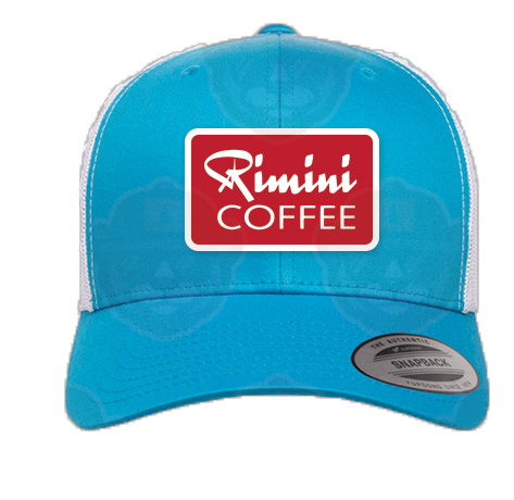 Trucker Hat Turquoise with Rimini Coffee Patch